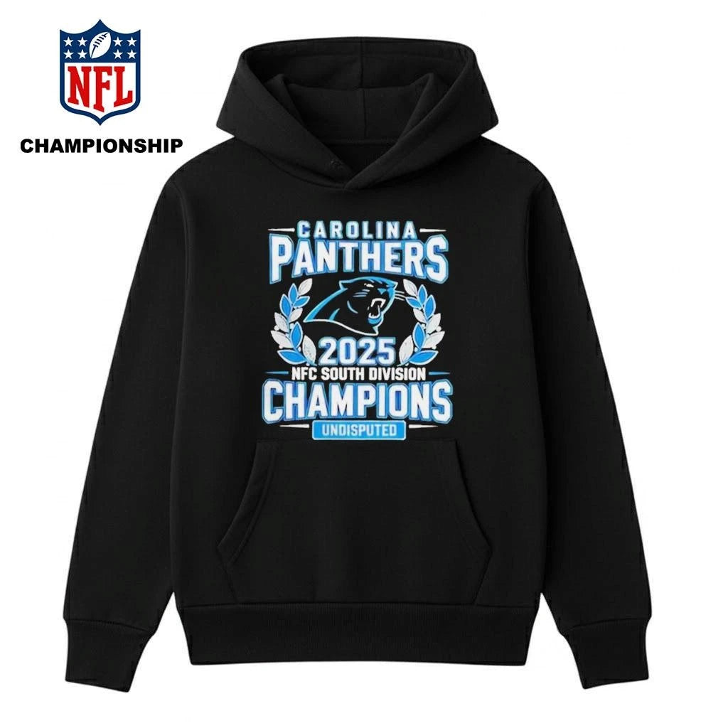 Carolina Panthers 2025 NFC South Division Champions Undisputed Logo Shirt