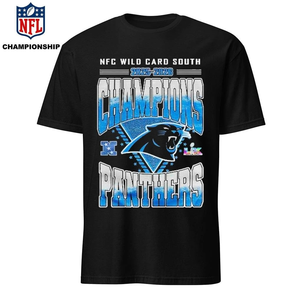Carolina Panthers NFC Wild Card South Champions 2025-2026 Shirt