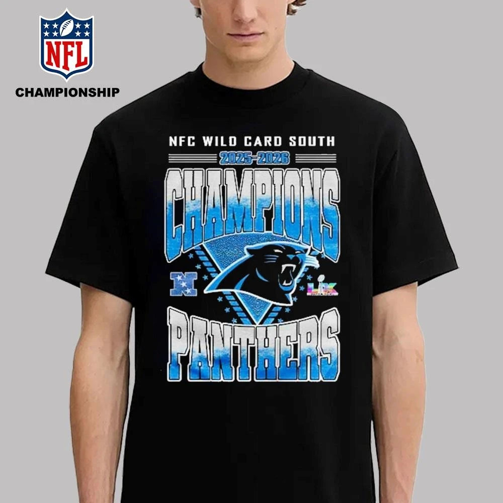 Carolina Panthers NFC Wild Card South Champions 2025-2026 Shirt