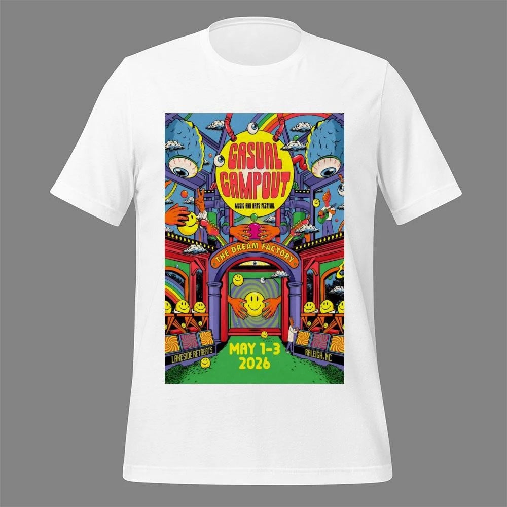 Casual Campout 5.1-5.3.2026 Lakeside Retreats Raleigh NC Poster Shirt