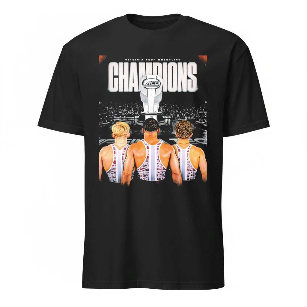 Celebrates Virginia Tech Hokies Wrestling Champions 2026 ACC Men’s Wrestling Tournamen Shirt