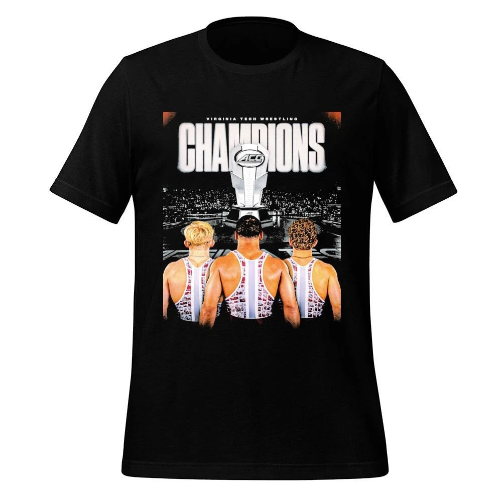 Celebrates Virginia Tech Hokies Wrestling Champions 2026 ACC Men’s Wrestling Tournamen Shirt