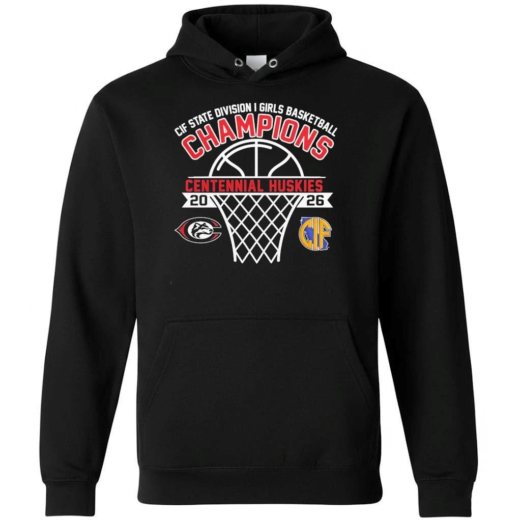 Centennial Huskies CIF State Division I Girls Champions 2026 Shirt