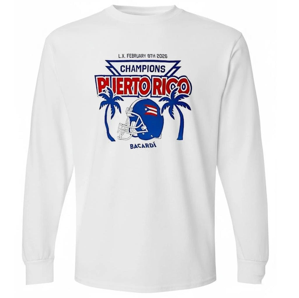 Champions Puerto Rico February 8th 2026 Football Helmet Bacardi Shirt