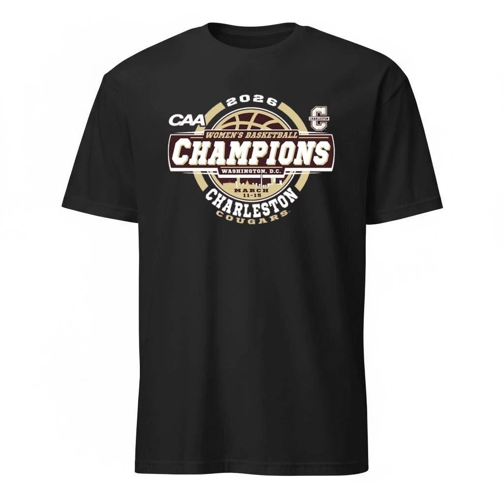 Charleston Cougars 84 Unisex 2026 CAA Women’s Basketball Tournament Champions  Shirt