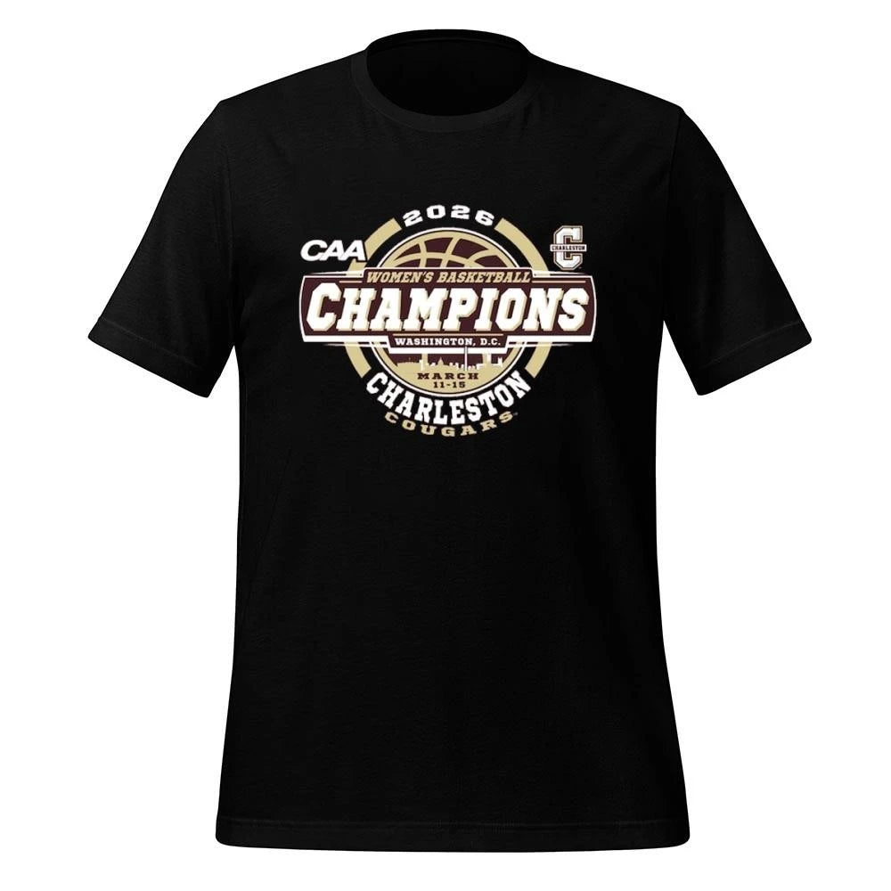 Charleston Cougars 84 Unisex 2026 CAA Women’s Basketball Tournament Champions  Shirt