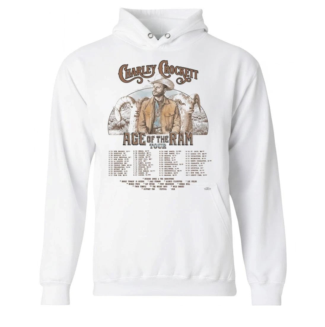 Charley Crockett Age Of The Ram Tour 2026 Schedule Tour Dates Shirt