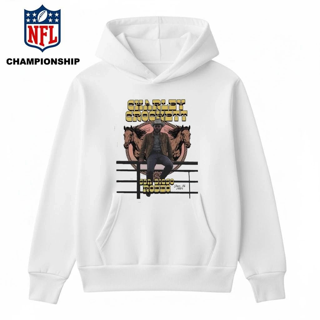 Charley Crockett San Diego Rodeo 2026 Poster Taking Over Gallagher Square On January 16 2026 Shirt