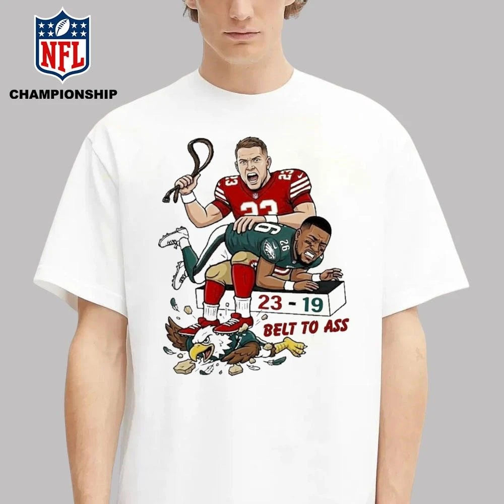 Christian Mccaffrey Belt To Ass Saquon Barkley 23 19 Shirt