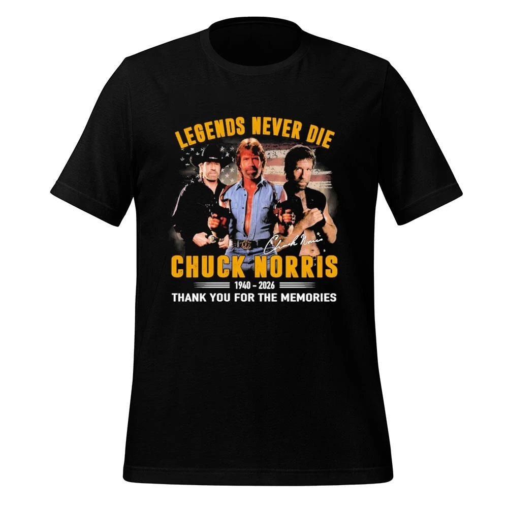 Chuck Norris Legends Never Die 1940 2026 Thank You For The Memories Shirt