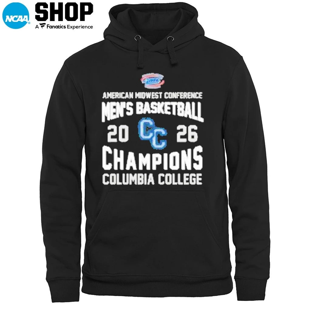Columbia College 2026 American Midwest Conference Men’s Basketball Champions T-Shirt