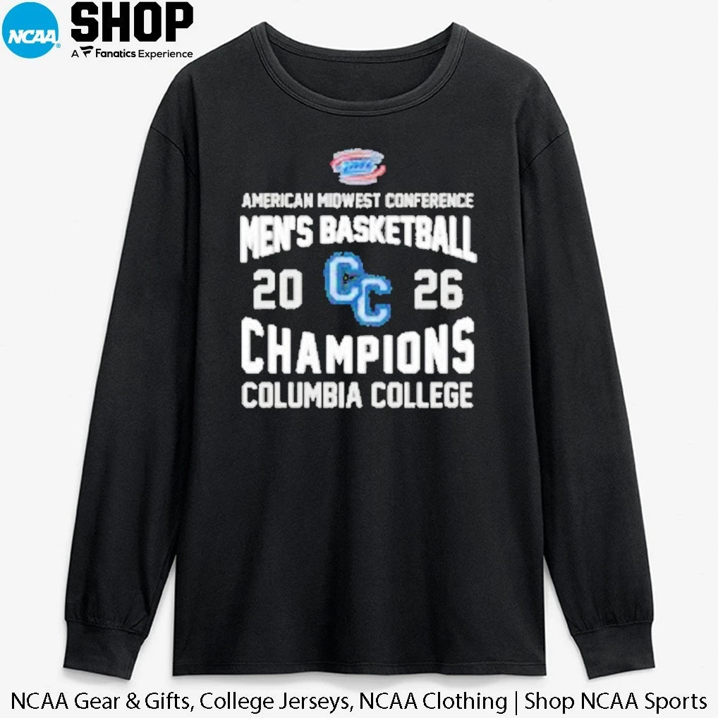 Columbia College 2026 American Midwest Conference Men’s Basketball Champions T-Shirt