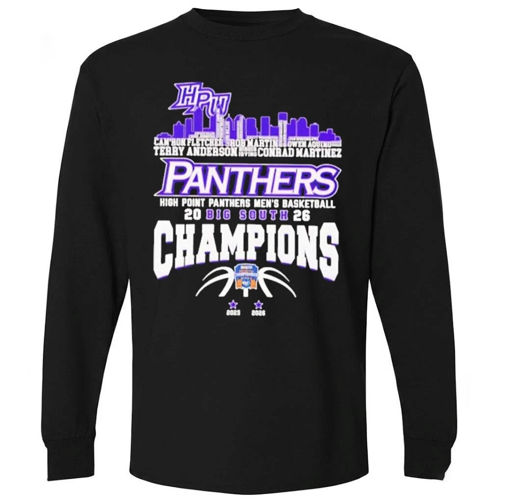 Congrats High Point Panthers Champions 2026 Big South Men’s Basketball  Shirt