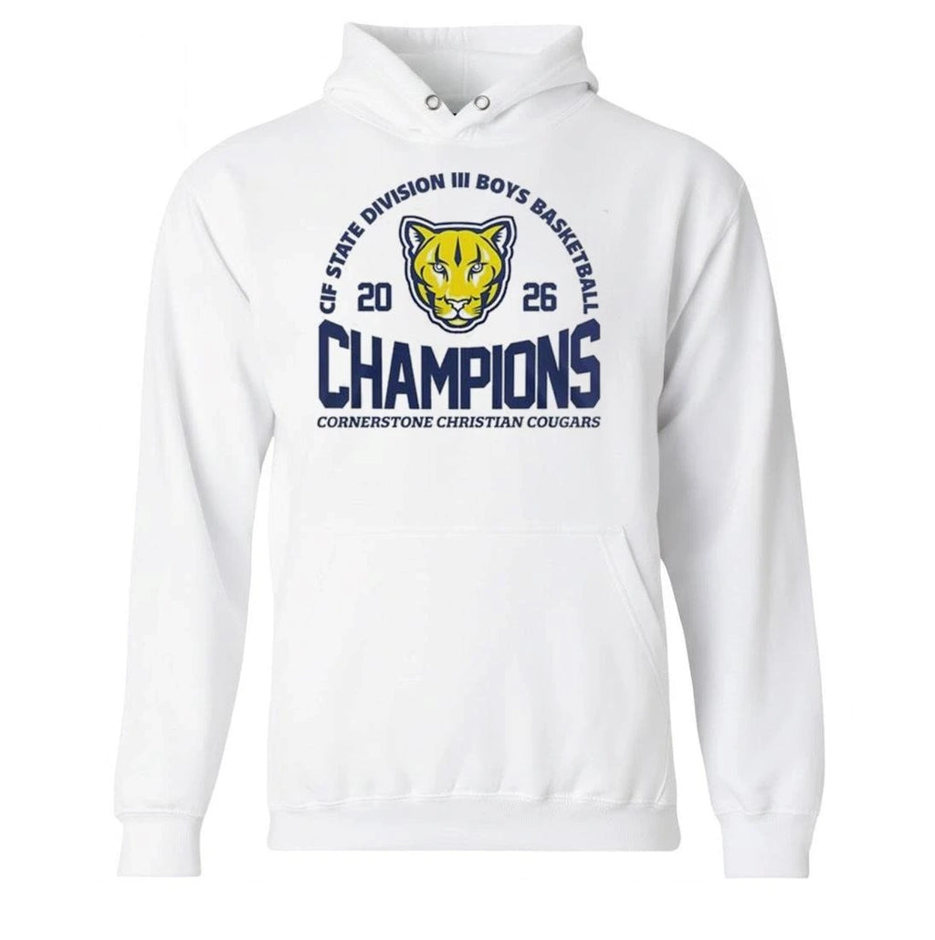 Cornerstone Christian Cougars CIF State Division III Boys Champions 2026 Shirt