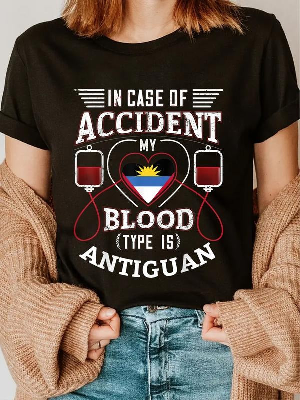 cotton Antigua & Barbuda Flag Souvenirs for Antiguans Men & Women T-Shirt casual Fashion graphic tees Hoodie, Sweatshirt