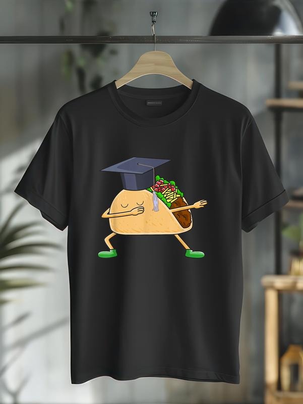 cotton Dabbing Taco Graduation Funny Cinco de Mayo Grad T Shirt T-Shirt casual Fashion graphic tees for women Hoodie,...