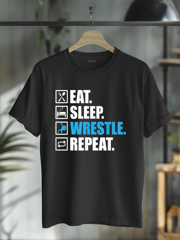 cotton Funny Wrestling Designs For Men Women Wrestle Athlete Fans T-Shirt casual Fashion graphic tees for women Hoodie,...