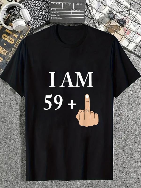 cotton I am 59 plus 1 funny 60th birthday 1960 1961 T-Shirt casual Fashion graphic tees for women Hoodie, Sweatshirt