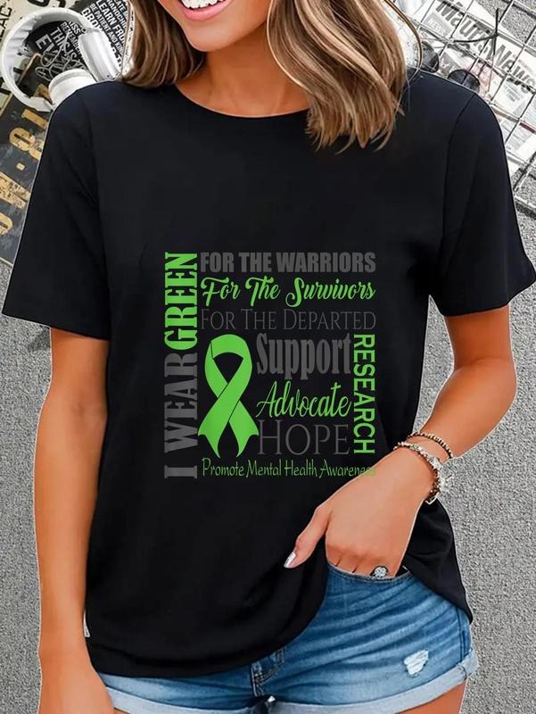 cotton Mental Health Matters Awareness T-Shirt casual Fashion graphic tees women Hoodie, Sweatshirt | HypeDripTees.com
