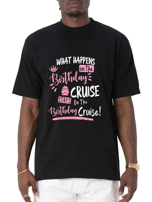 cotton Novelty My Birthday Cruise Funny Cruise Design For Women T-Shirt casual Fashion graphic tees women Hoodie, Sweatshirt