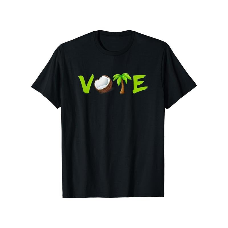 cotton Vote Coconut Palm Tree Green Voting Harris 2024 Pro Kamala T-Shirt Hoodie, Sweatshirt | HypeDripTees.com