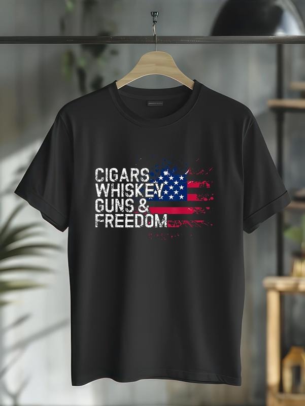 cotton Whiskey Guns and Freedom T shirt T-Shirt casual Fashion graphic tees for women Hoodie, Sweatshirt | HypeDripTees.com