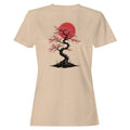 Cherry Blossom Tree Red Sun Women's T-Shirt