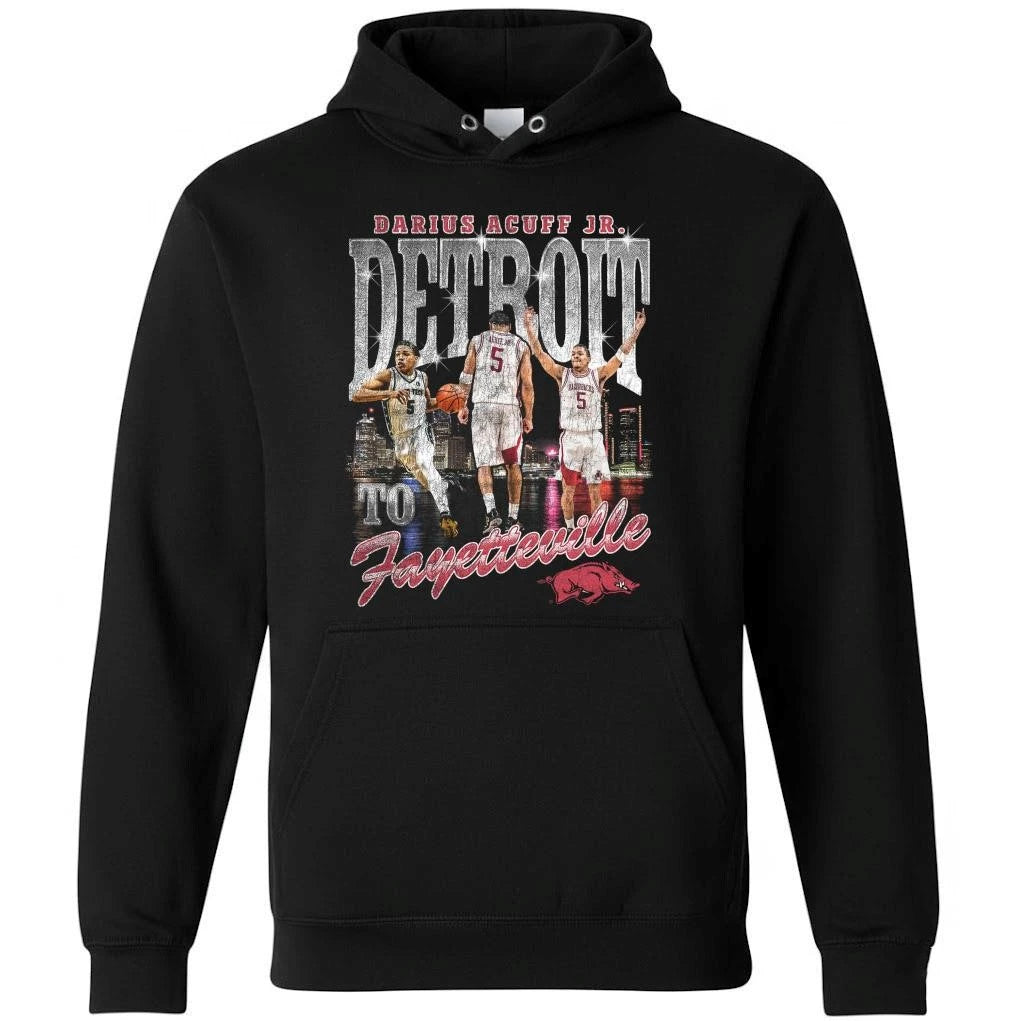 Darius Acuff Jr Detroit To Fayetteville Shirt