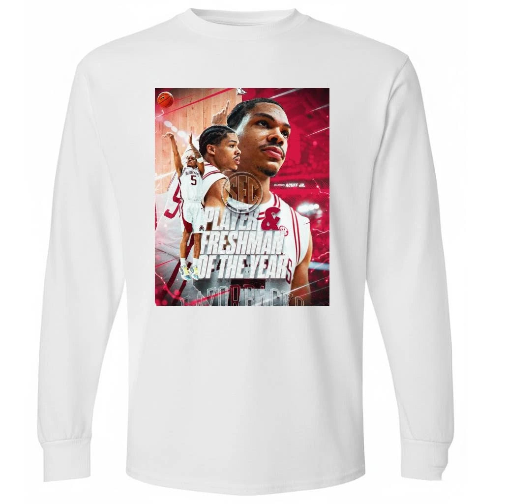 Darius Acuff Jr Has Been Named SEC Player And Freshman Of The Year 2026 Classic Shirt