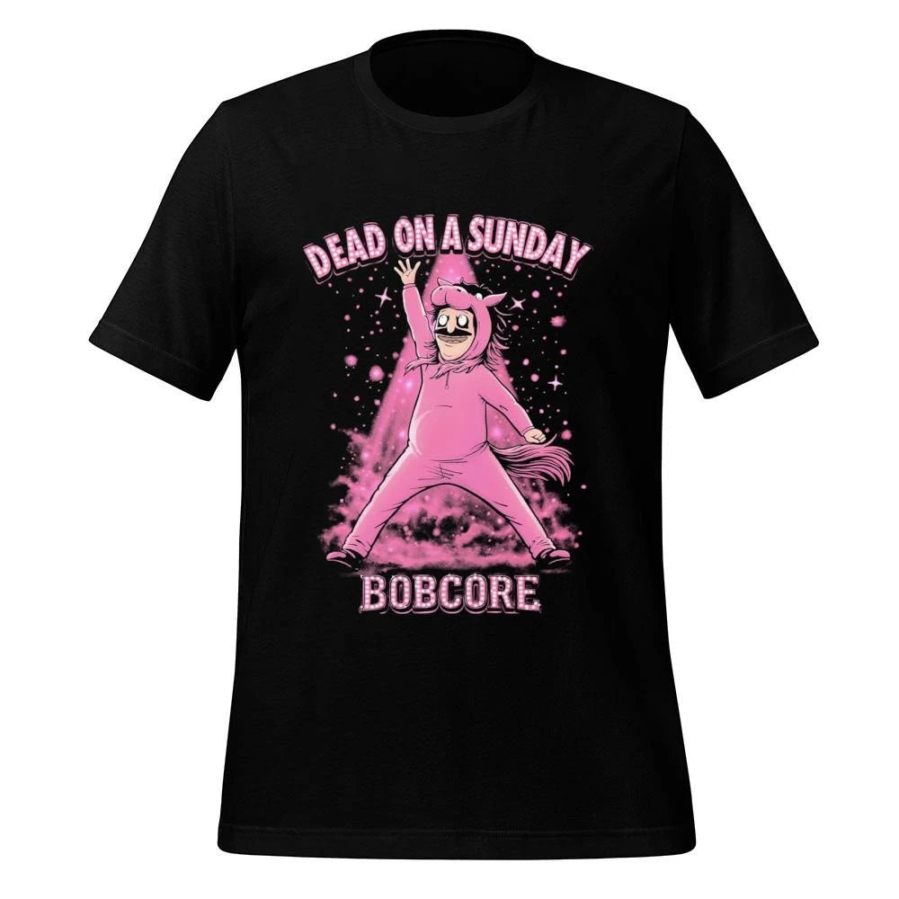 Dead On A Sunday Bobcore Pink Pony Club Shirt
