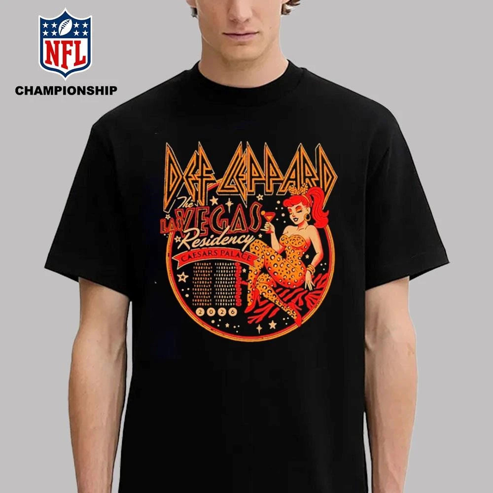 Def Leppard Las Vegas 2026 Merch Tee The Las Vegas Palace 2026  Shirt