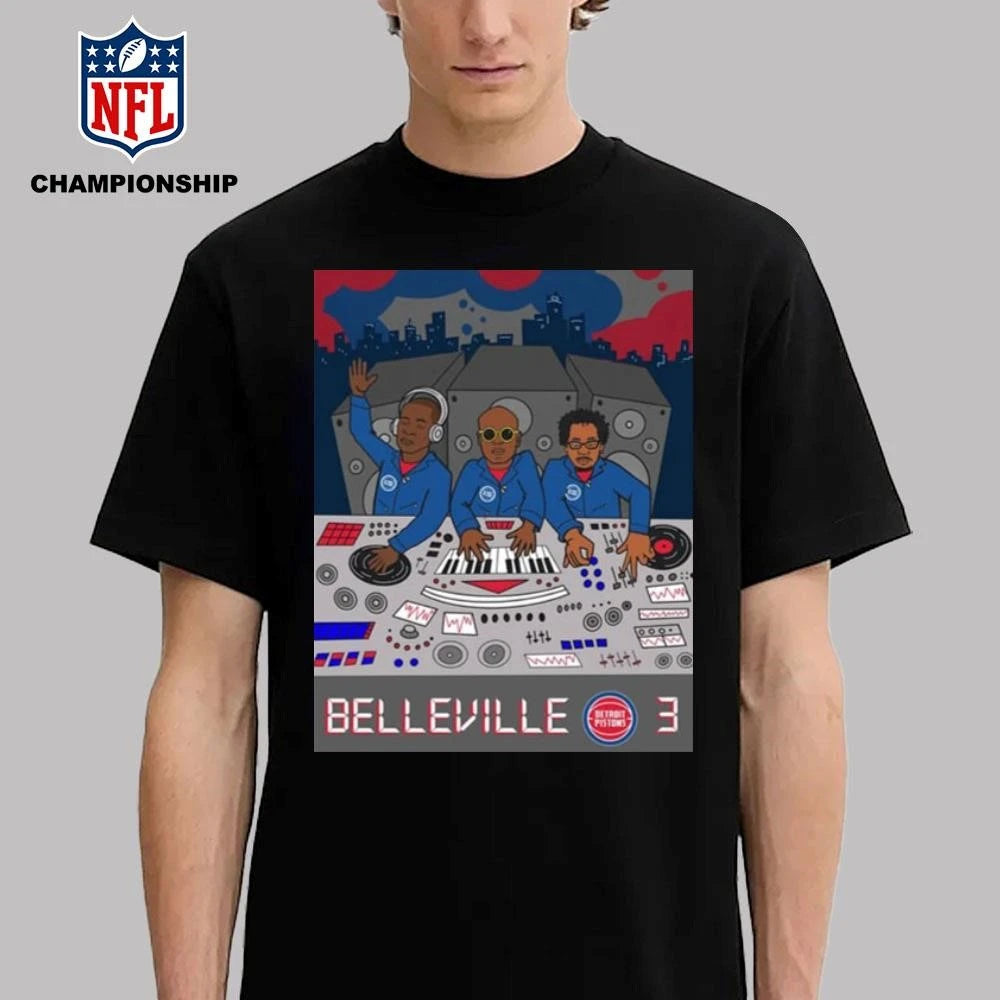 Detroit Pistons The Belleville ThreePoster Shirt