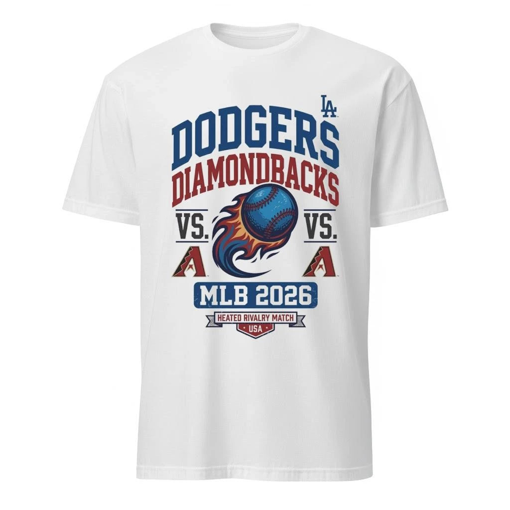 Dodgers vs. Diamondbacks MLB Schedule 2026 Shirt