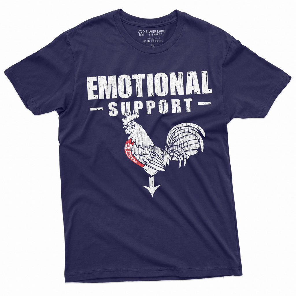 Emotional Support Rooster Cock Offensive Humor Tee Unisex T-shirt, Sweatshirt, Hoodie (4)