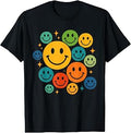 70s Colorful Retro Happy Face Unisex T-shirt, Sweatshirt, Hoodie (1)