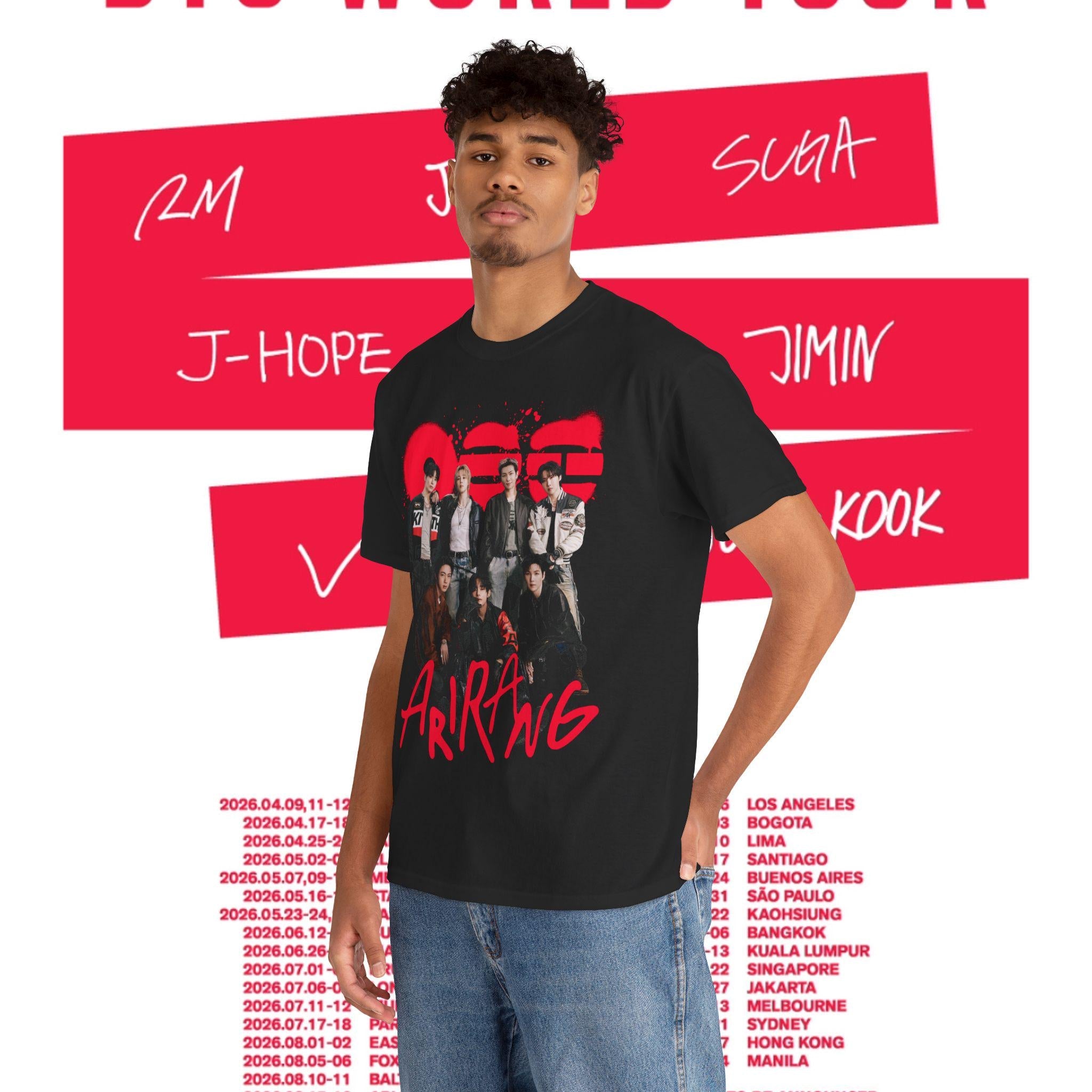 Bangtan Members Arirang Magazine Heavy Tee Bangtan Kpop Concert World Tour Merch 2026 (4)