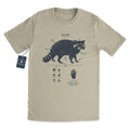 Raccoon Anatomy Hand Drawn Screen Printed Unisex T-shirt, Sweatshirt, Hoodie (1)