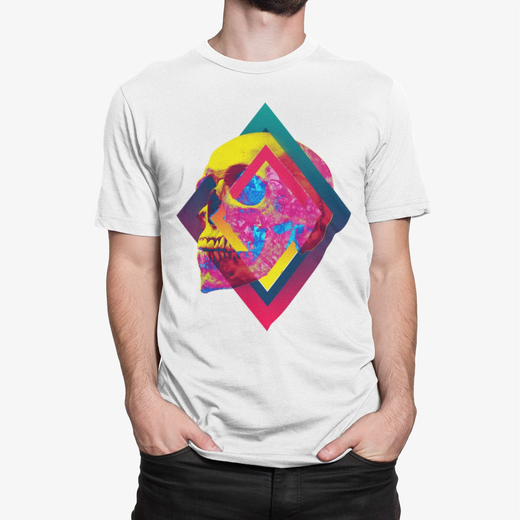 Colorful Abstract Skull Art Unisex T-shirt, Sweatshirt, Hoodie (3)