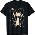 Vintage Celestial Wizard Kitty Fantasy Unisex T-shirt, Sweatshirt, Hoodie (1)