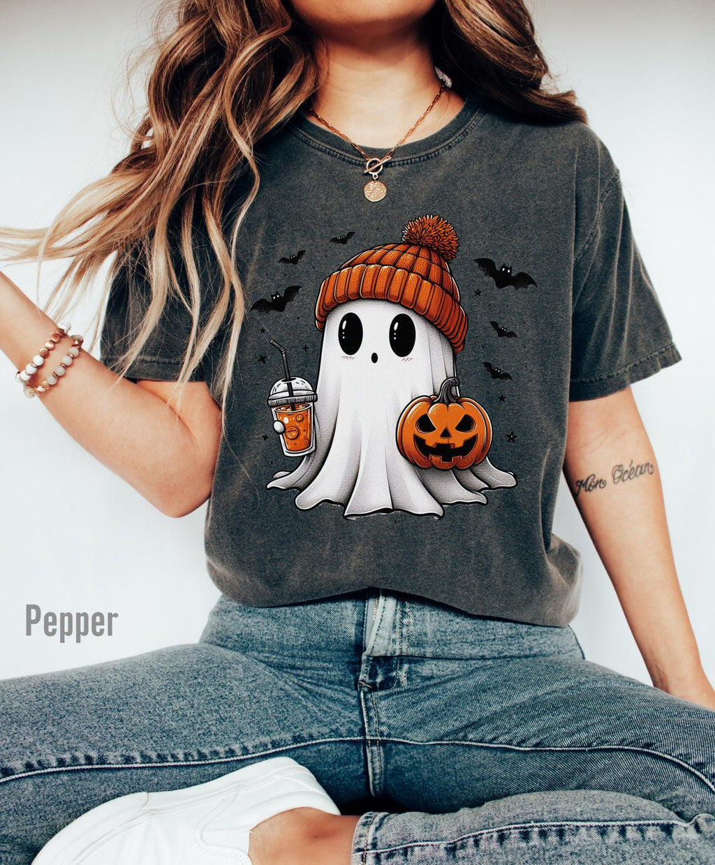 Halloween Ghost Comfort Colors Ghos Halloween Fall Spooky Season Halloween (2)