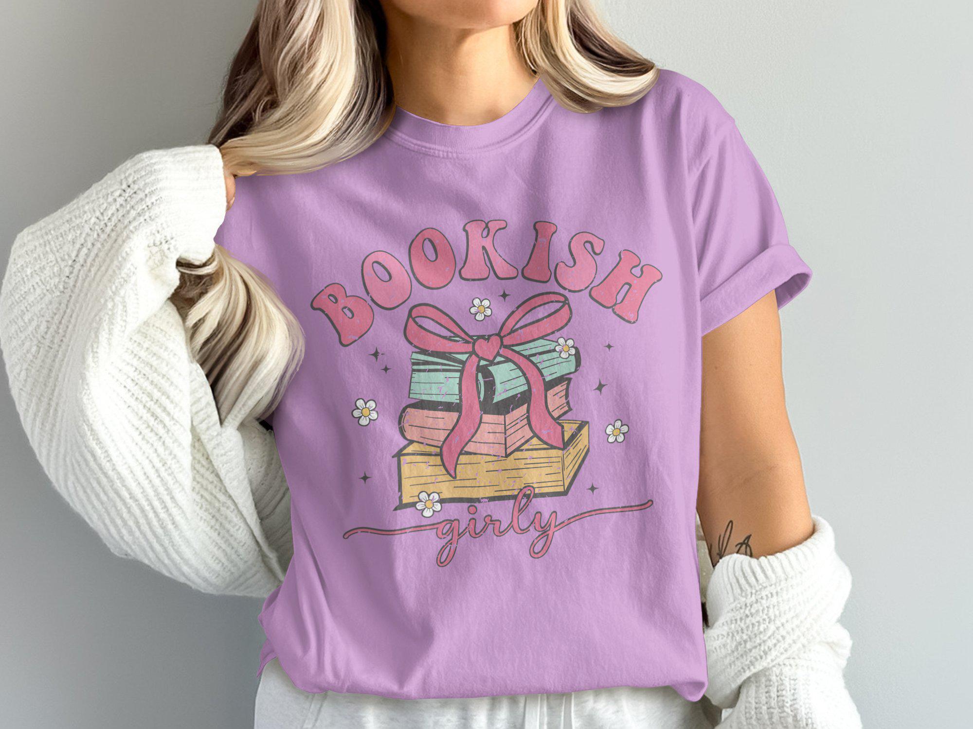 Comfort Colors Bookish Girly Book Lovers Reading Tee Bookworm Bestseller Fashion (4)