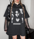 Vintage Obsession Frowning Nikki Gothic Horror Tee Unisex T-shirt, Sweatshirt, Hoodie (1)
