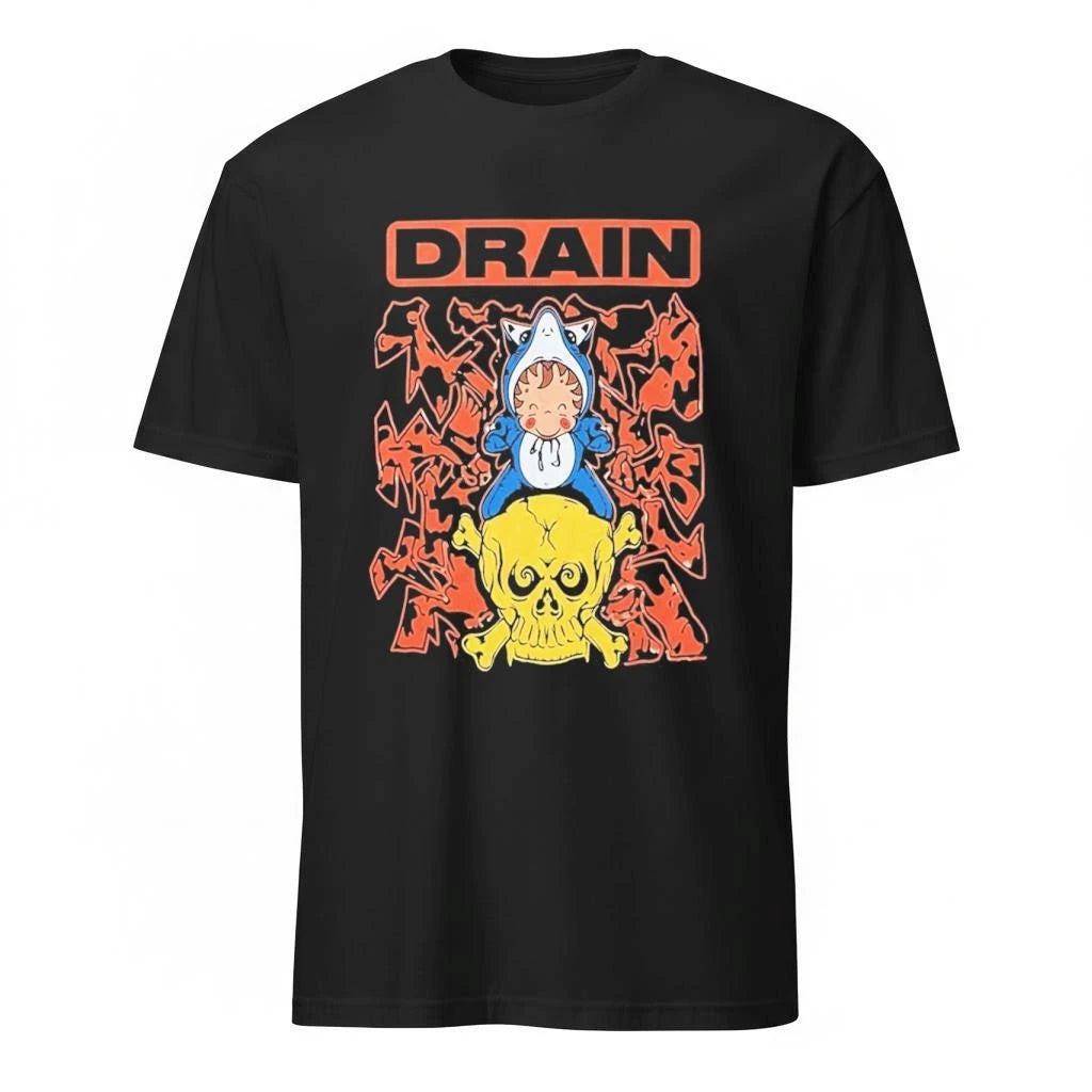 Drain Merch Is Your Friend Tour 2026 Skull Shark Rider Shirt