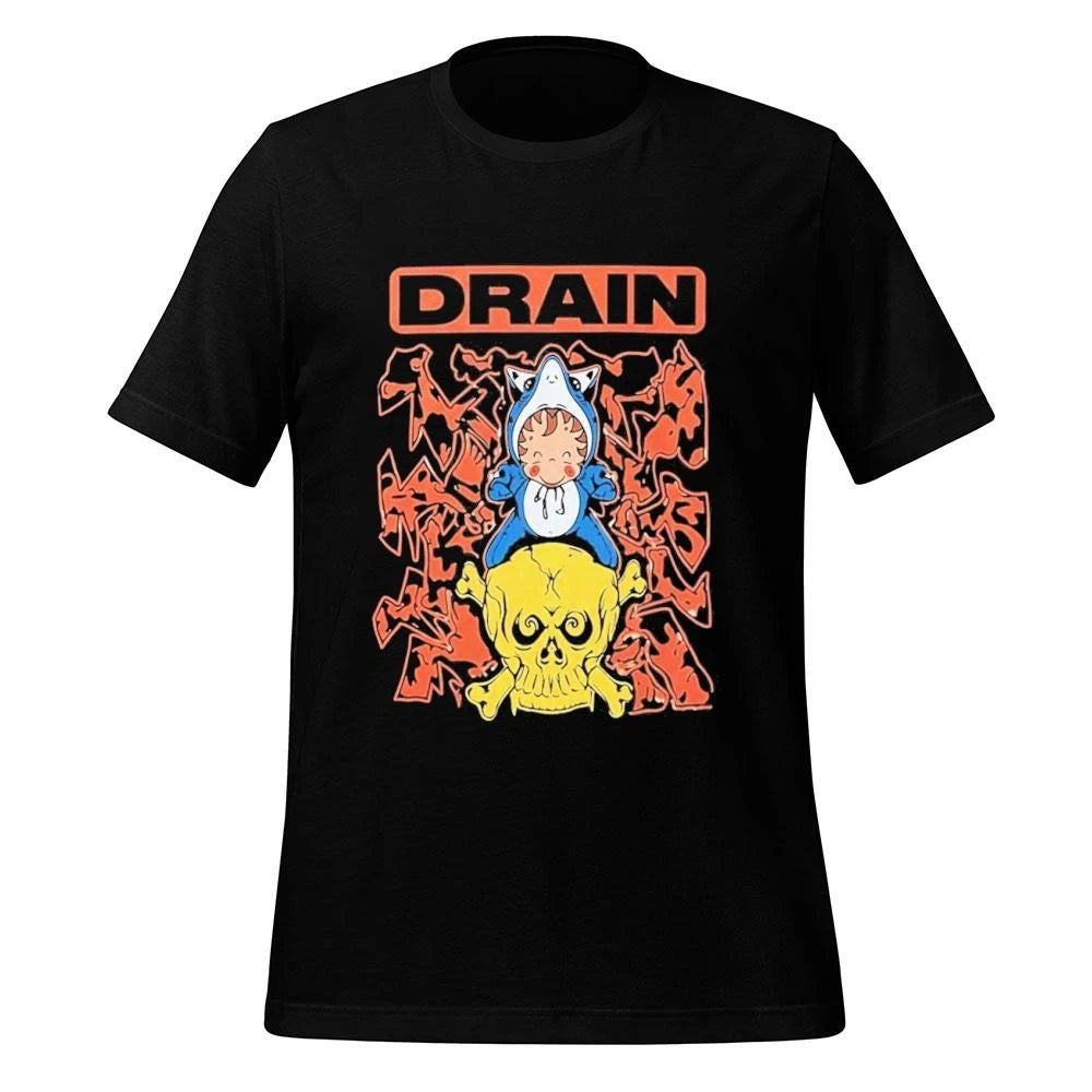 Drain Merch Is Your Friend Tour 2026 Skull Shark Rider Shirt