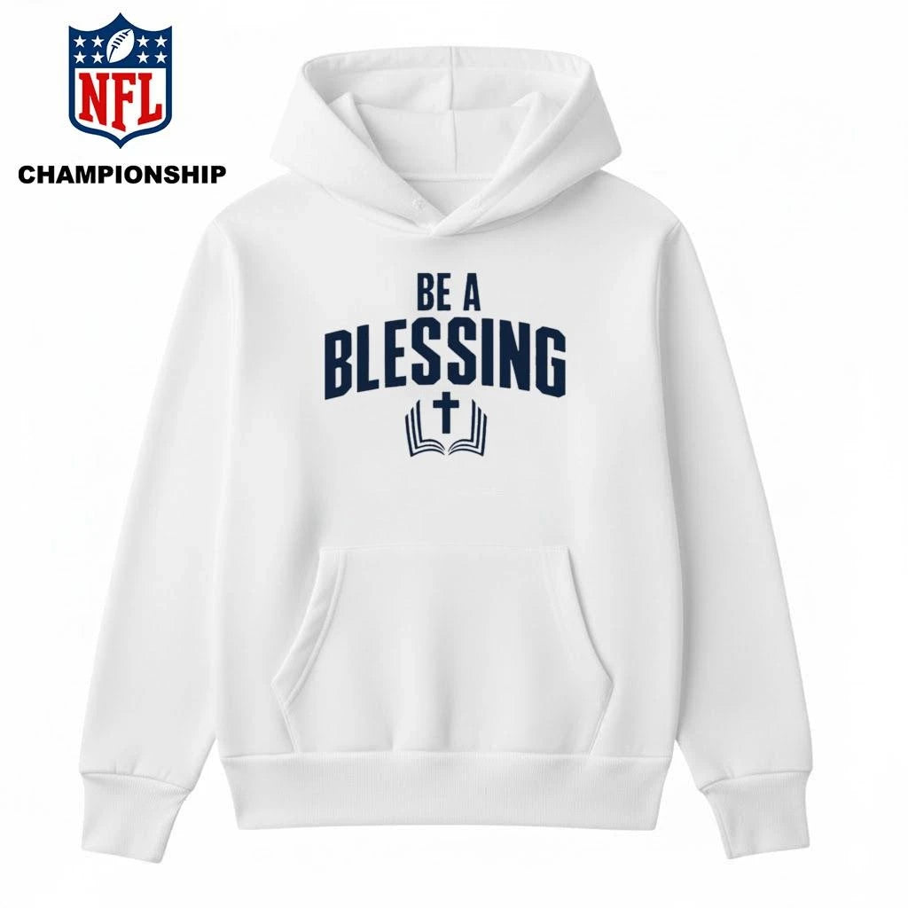 Drake Maye Wears Be A Blessing Shirt