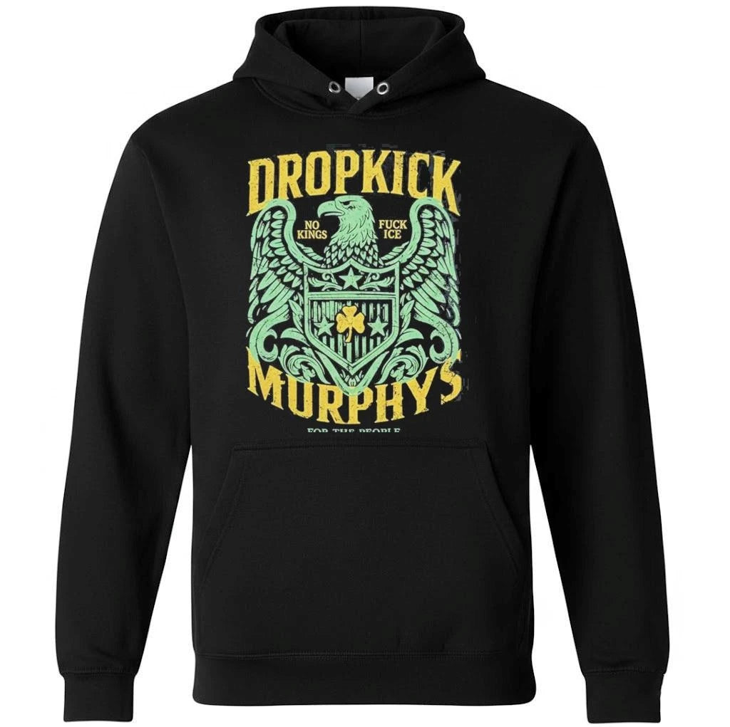 Dropkick Murphys 2026 Tour Merch Eagle Batch No Kings Fuck Ice For The People Shirt