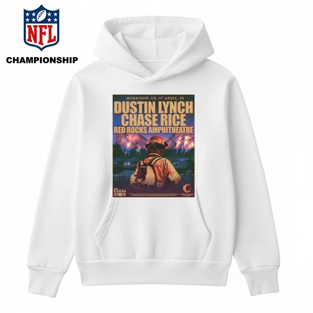 Dustin Lynch And Chase Rice Live At Red Rocks Amphitheatre On April 22 2026 In Morrison Colorado Shirt