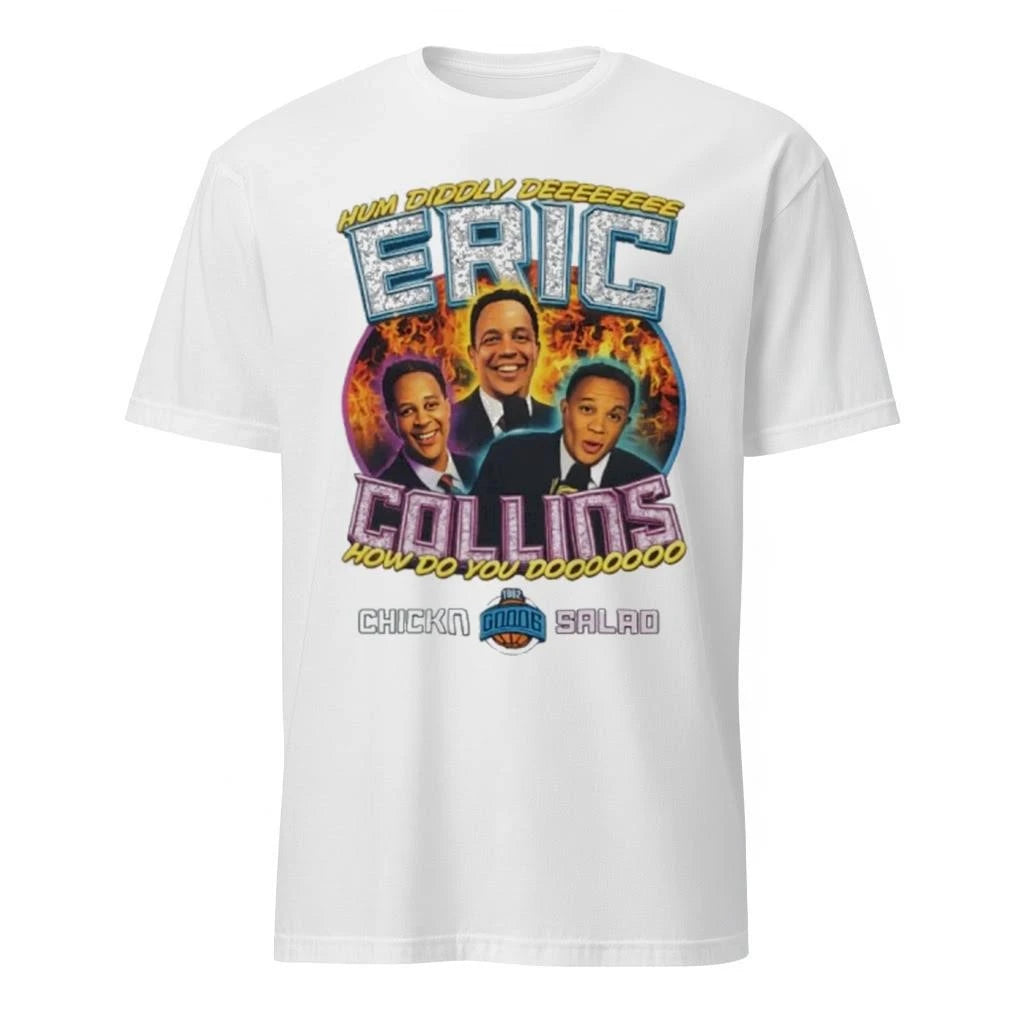Eric Collins Chickn Salad Hum Diddly Dee How Do You Do Good 1982 Flames Shirt