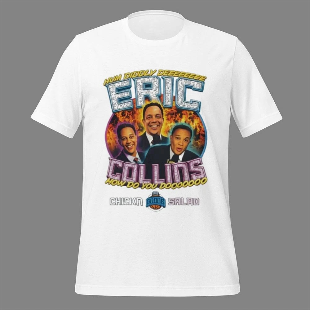 Eric Collins Chickn Salad Hum Diddly Dee How Do You Do Good 1982 Flames Shirt