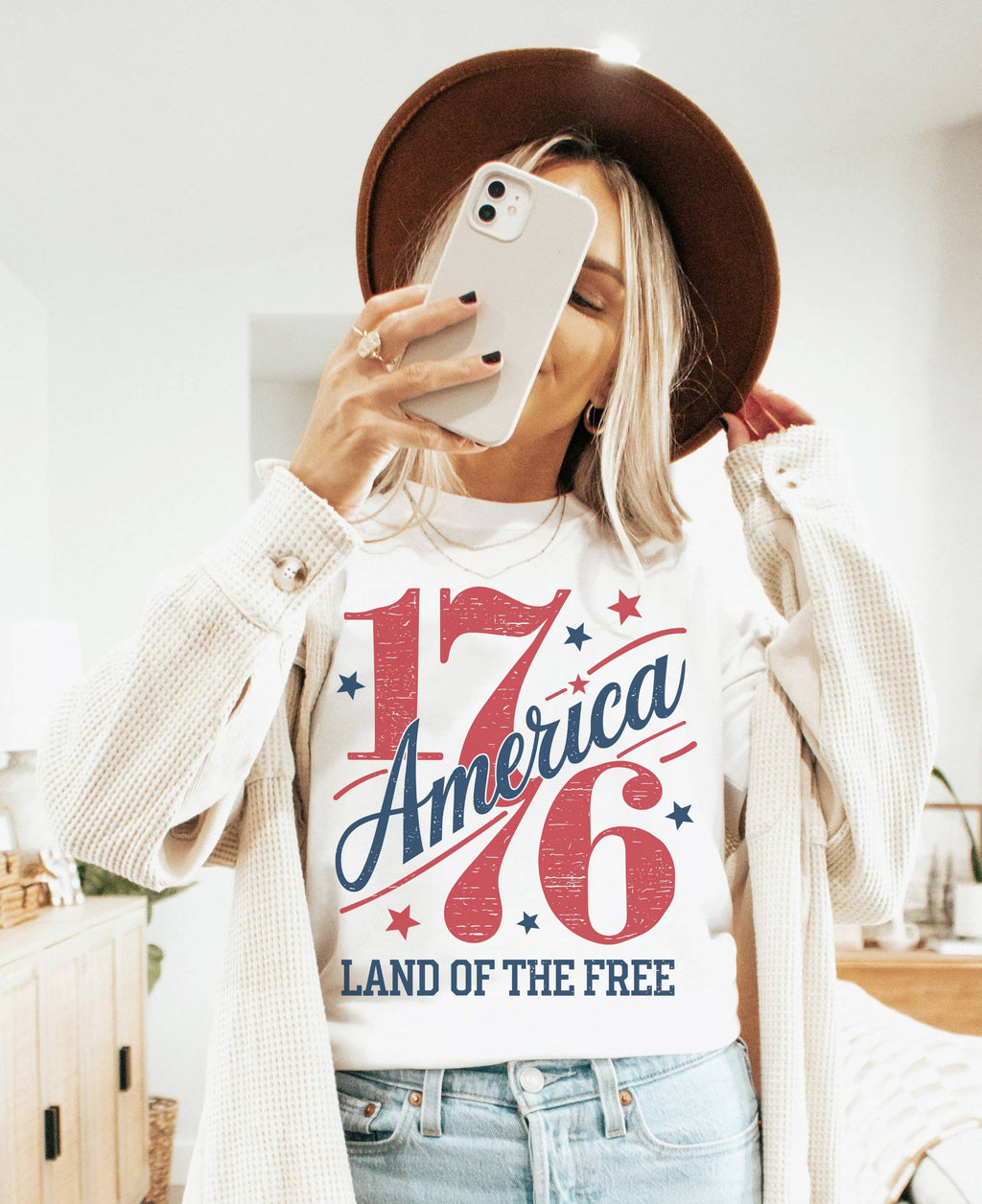 1776 Land of the Free Tee | Patriotic T Shirt | Usa Tee